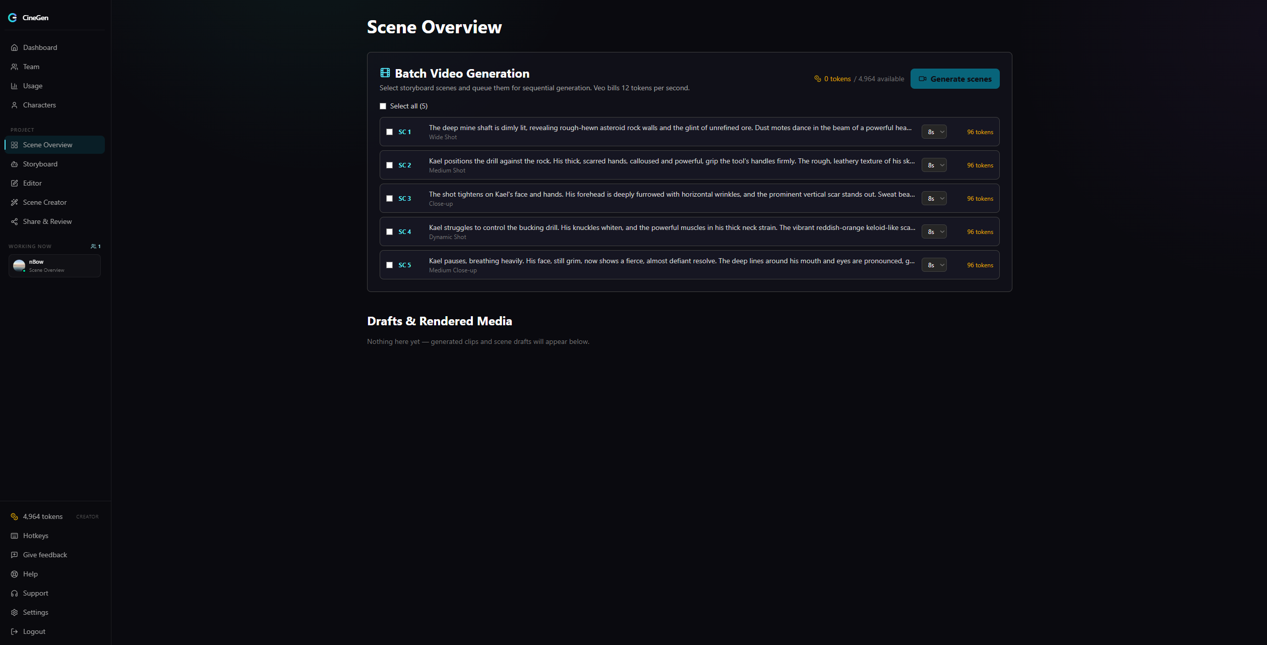 Batch video generation